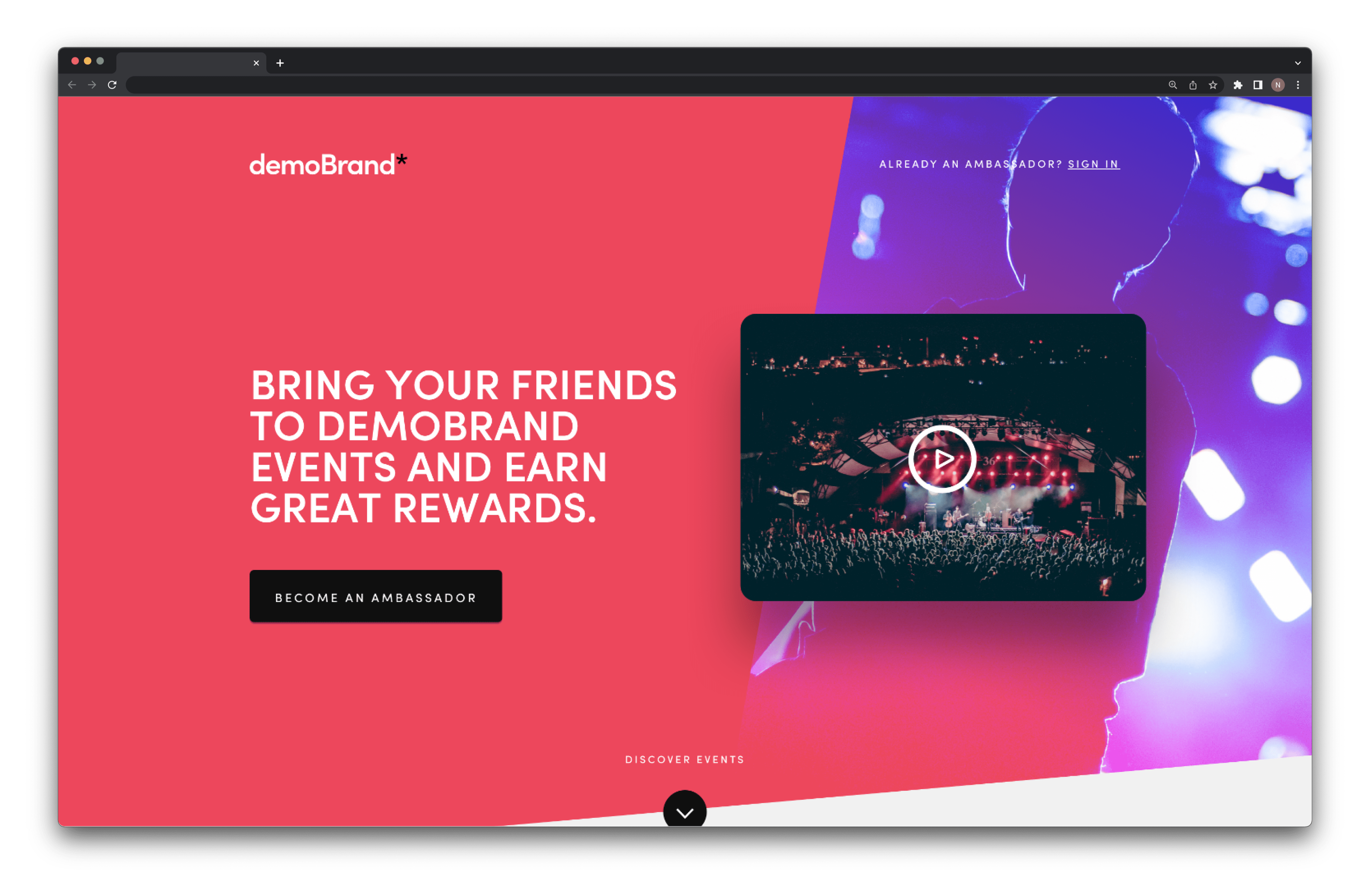 Final desktop designs for recruit pages - A demo brand sample