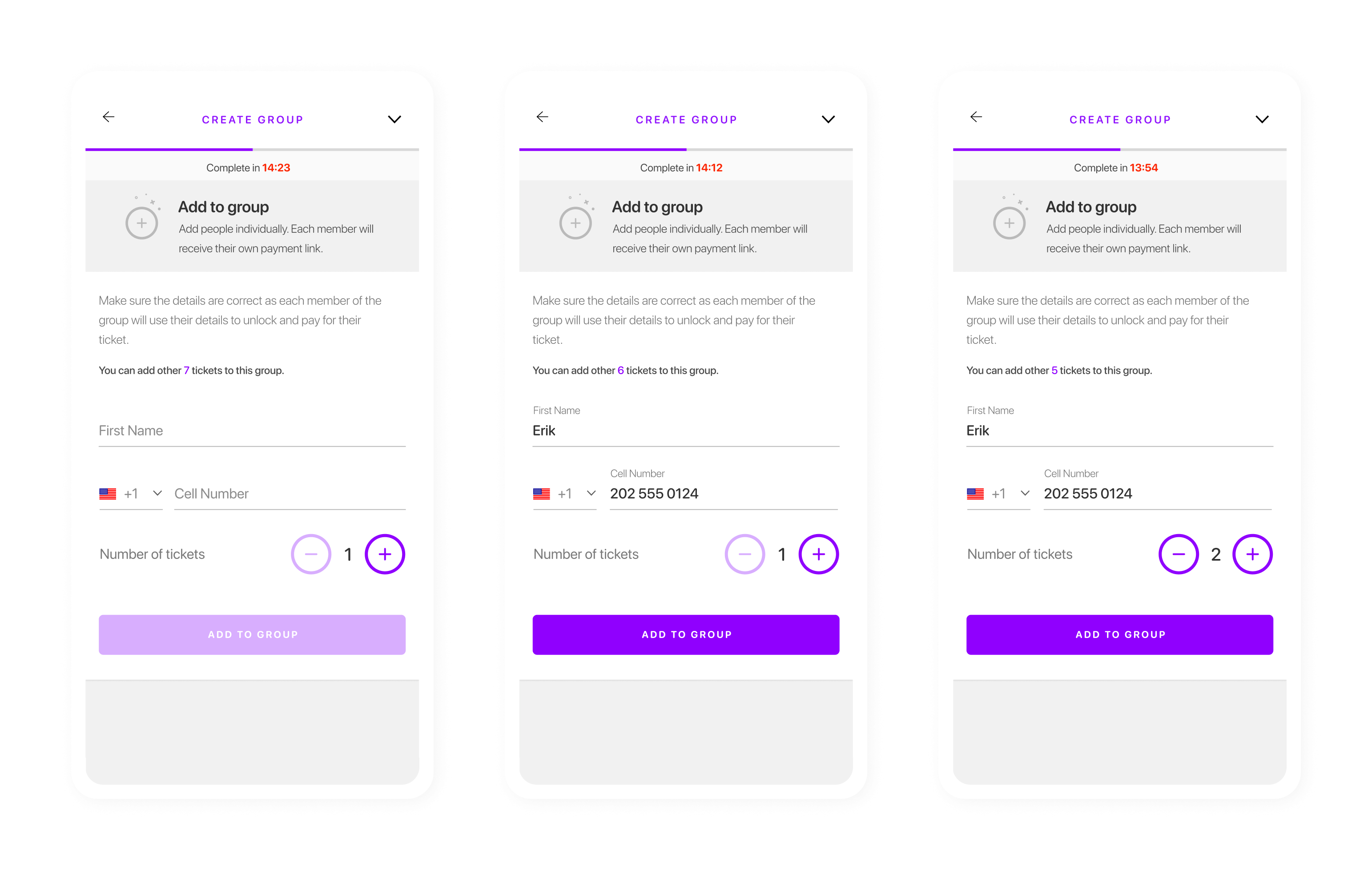 Final mobile screen - Sports Flow