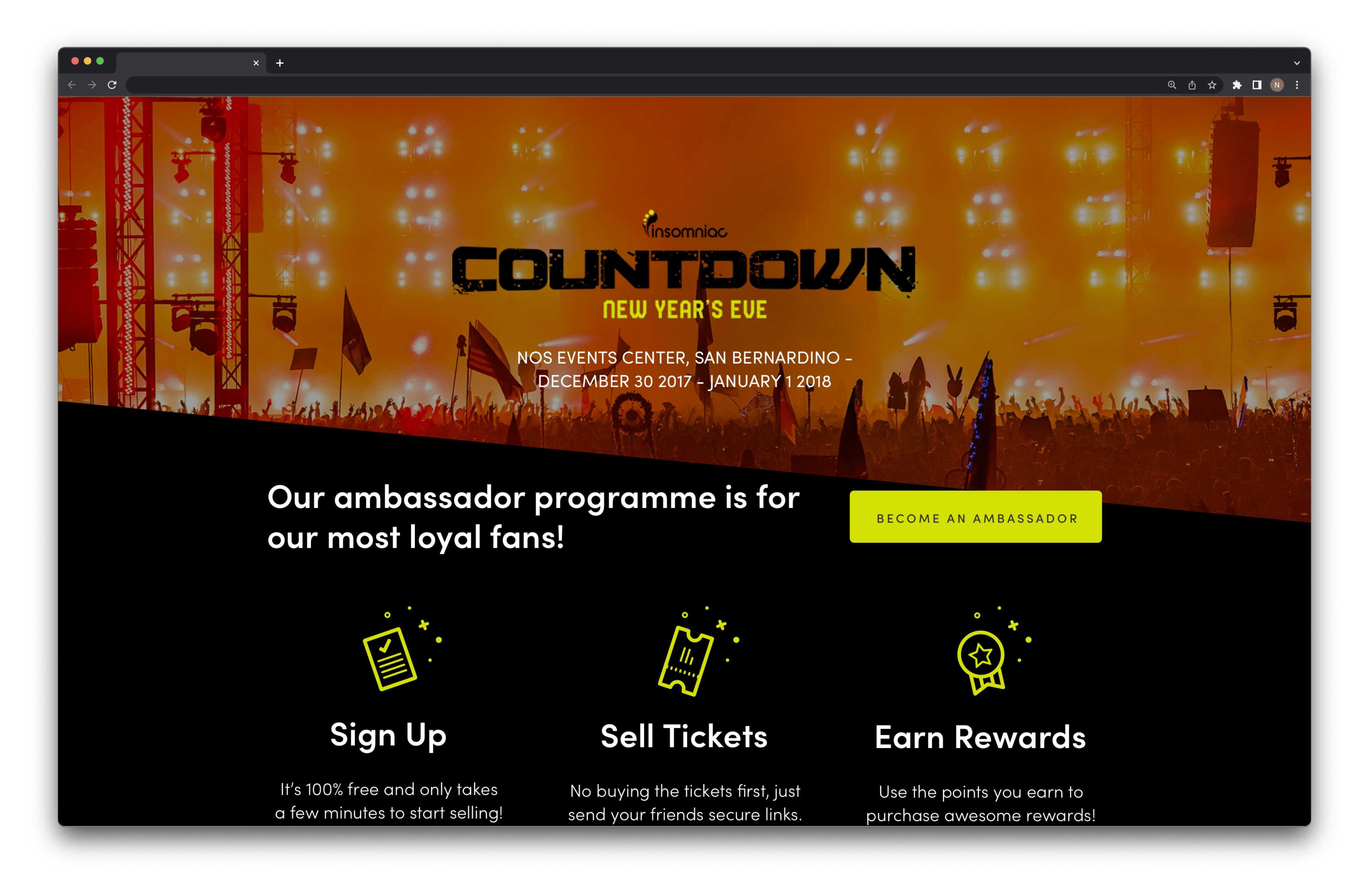 Final desktop designs for recruit pages - Using Countdown branding