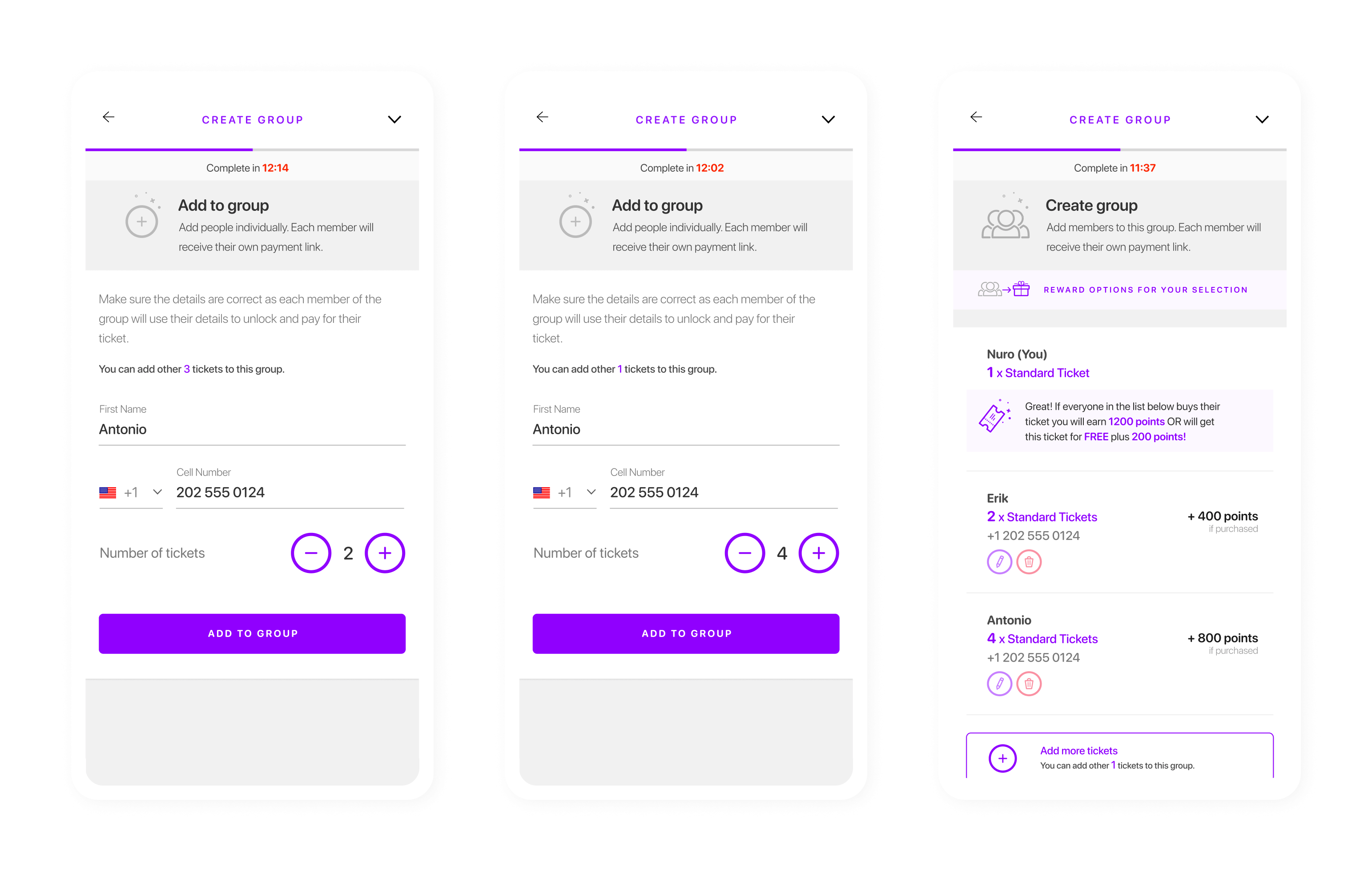 Final mobile screen - Sports Flow