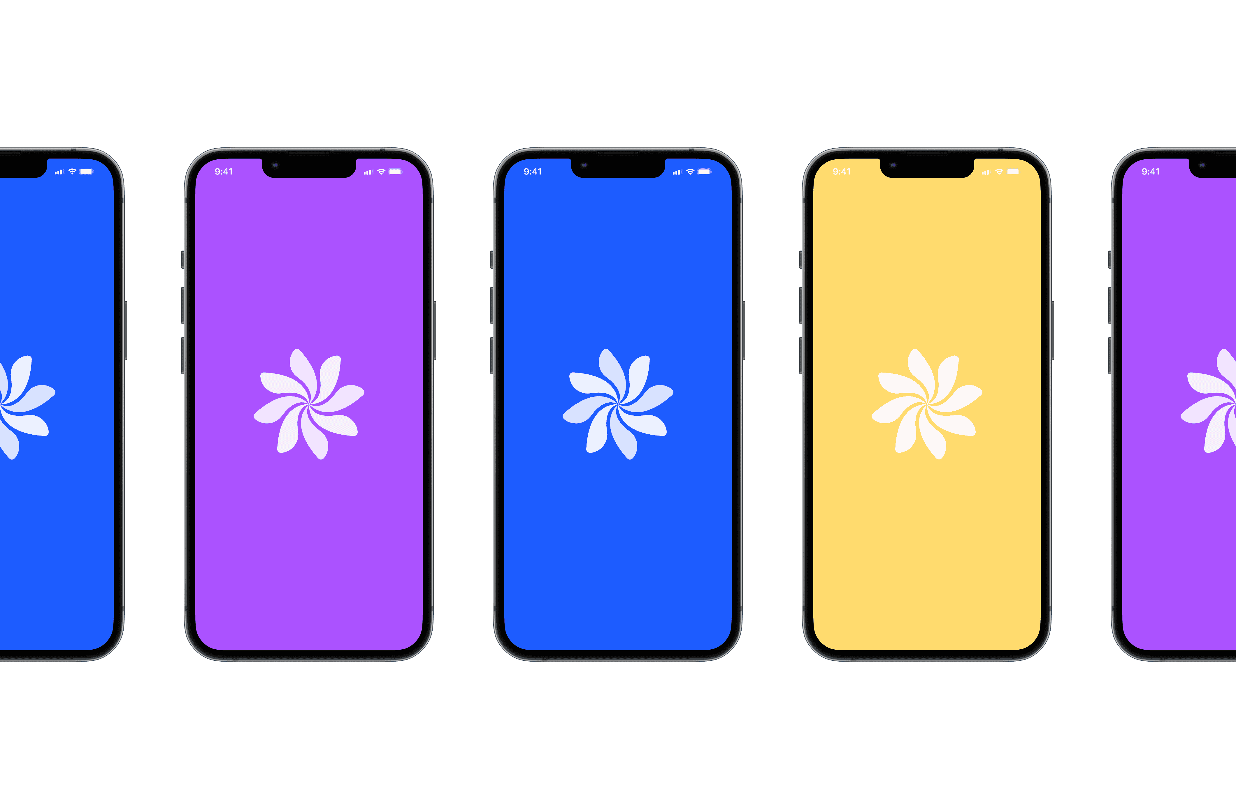 Final logo demonstration - App splash screens