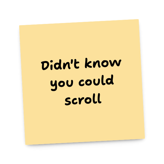3 sticky notes showing some feedback from the testing sessions.